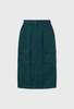 Silk Laundry Canvas Cargo Skirt - Teal - Thumbnail 2