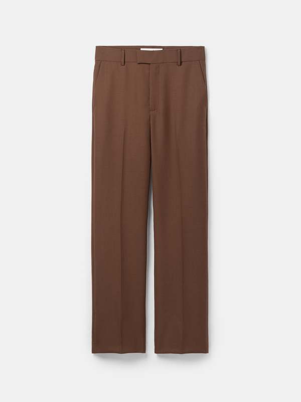 Séfr Mike Wool Suit Trousers - Brown | Garmentory