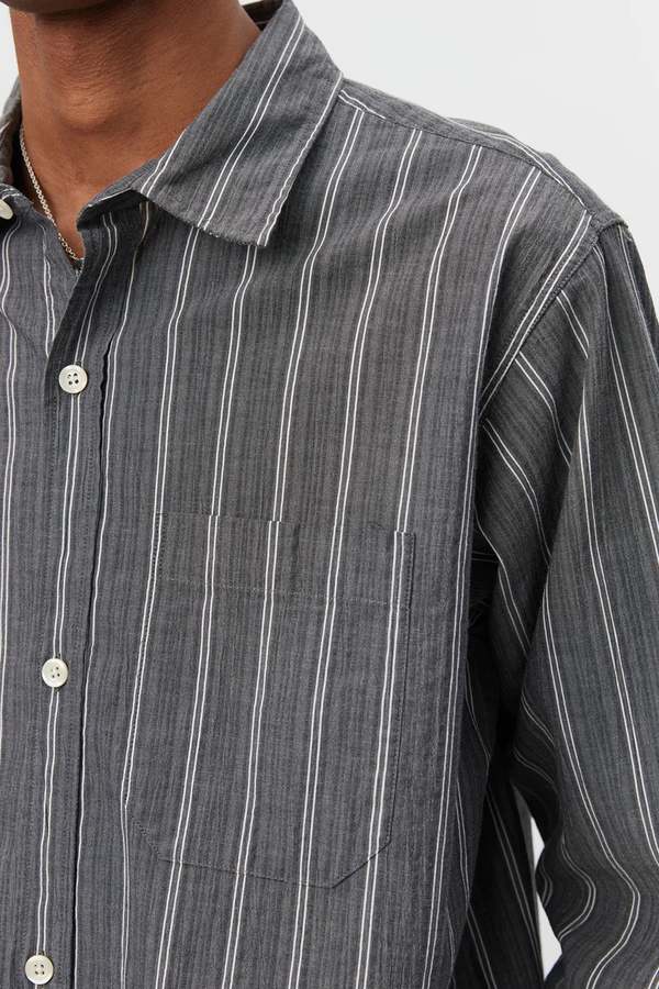 mfpen Distant Shirt - Grey Stripe | Garmentory