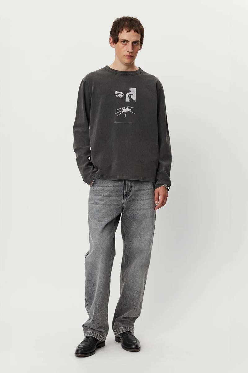 mfpen Meredith LS Tee - Washed Graphite | Garmentory