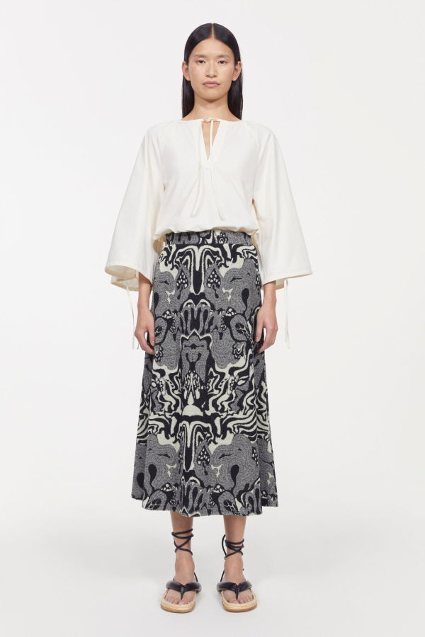 Rodebjer FLORA COSMIC SKIRT - Black