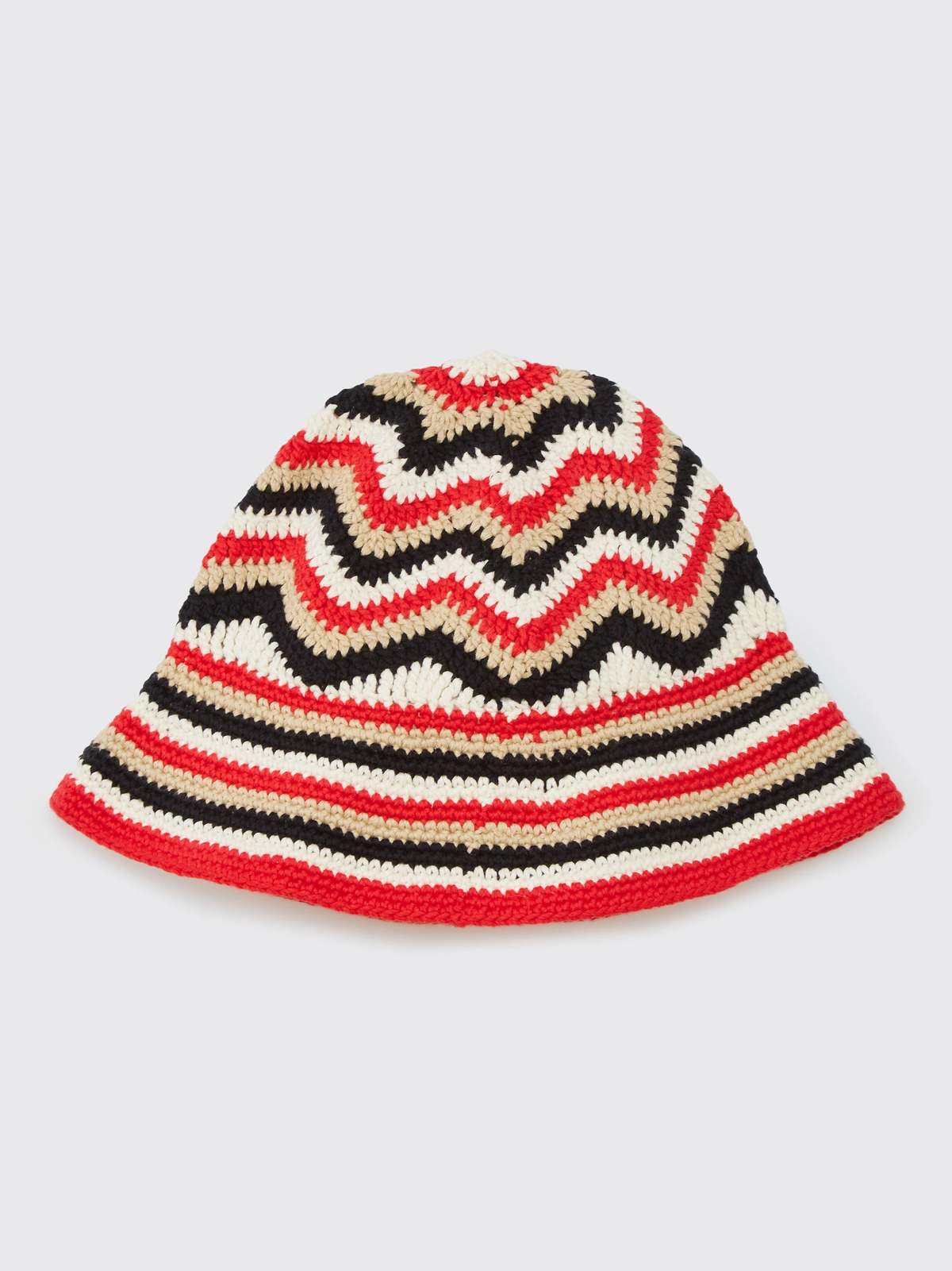 Ganni Cotton Crochet Bucket Hat - Racing Red | Garmentory