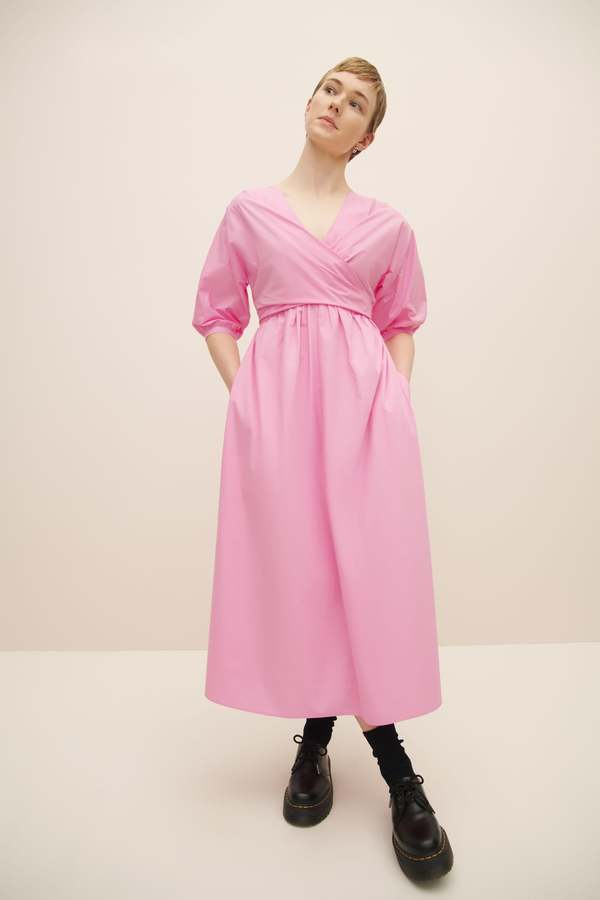 kowtow pink dress Kowtow Ribbed Sleeveless Dress