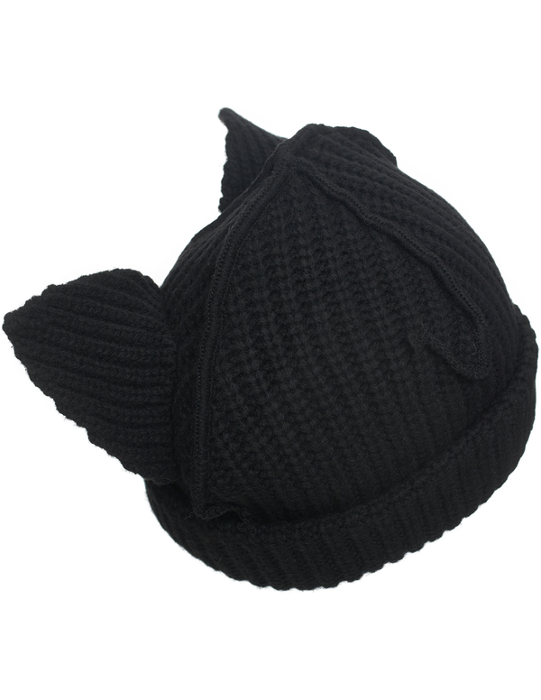 Charles Jeffrey LOVERBOY Chunky Ears Beanie - Black | Garmentory