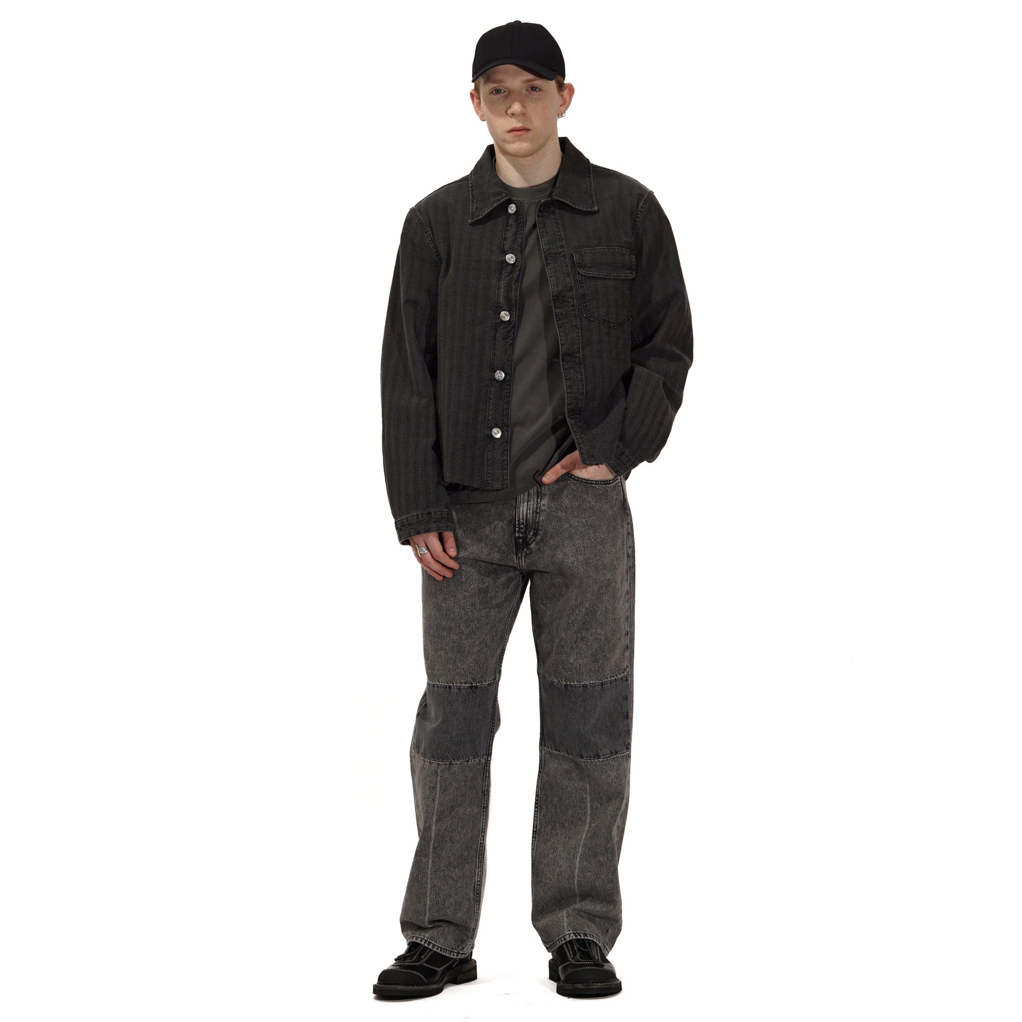Our Legacy - Cut Rebirth Jacket Olive Pigment Coated Weave