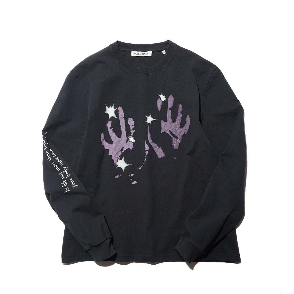 ★OUR LEGACY★ TOUR LONGSLEEVE Lilac Taste Of Hands Print Our Legacy TOUR LILAC TASTE OF HANDS PRINT LONGSLEEVE