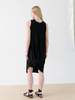 zero + maria cornejo Twist Silk Charmeuse Shoulder Ibit Dress - Black - Thumbnail 5