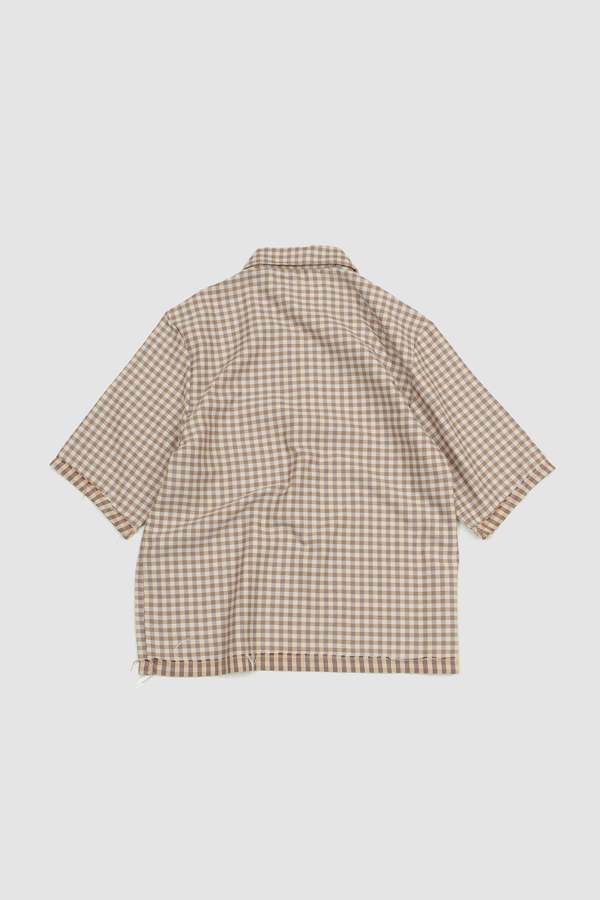 Camiel Fortgens 60's Bowling Polo - Brown Check | Garmentory