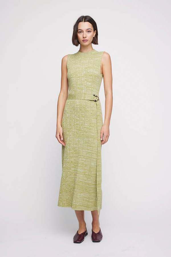 green emerald velvet dress PENELOPE DRESS (MEADOW) – ANNA QUAN US main image 0