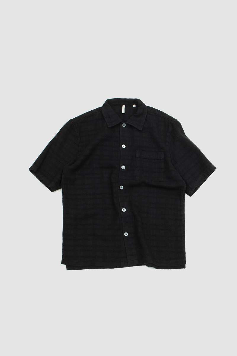 SUNFLOWER|SHORT-SLEEVED SHIRTS (SPACEY SS SHIRT BLACK ( Sunflower Spacey SS Shirt - Black | Garmentory