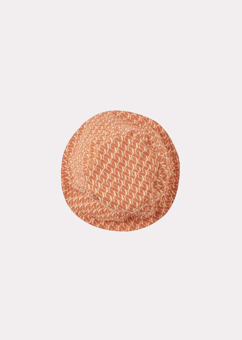 帽子 CARAMEL  CEDRUS HAT APRICOT GEO PRINT  M Kids Caramel CEDRUS HAT - APRICOT GEO PRINT | Garmentory