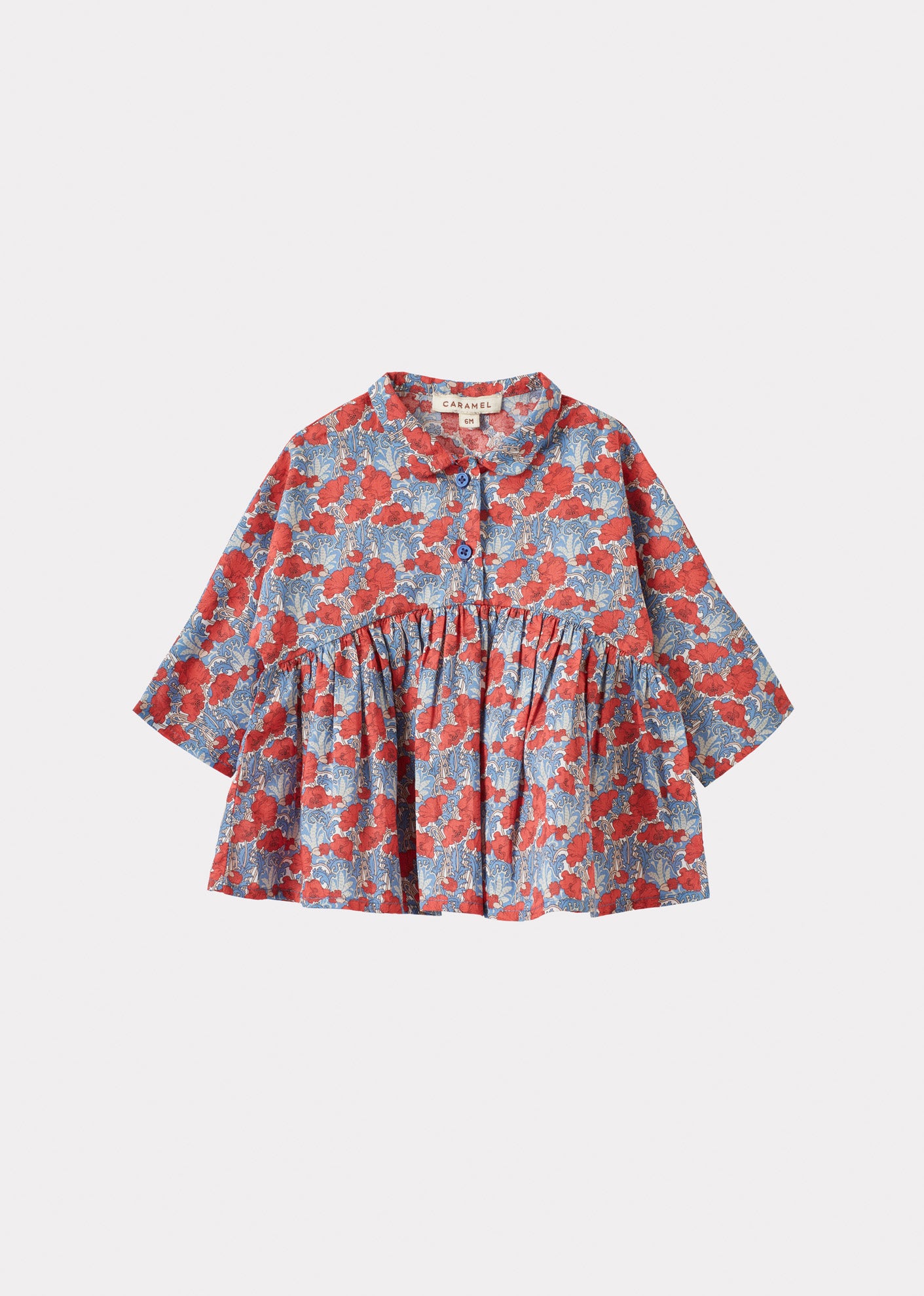 LEONA-BABY-TOP---BLUE-RED-