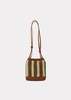 Kids Caramel RAFFIA CROCHET BAG  - BROWN/GREEN - Thumbnail 5