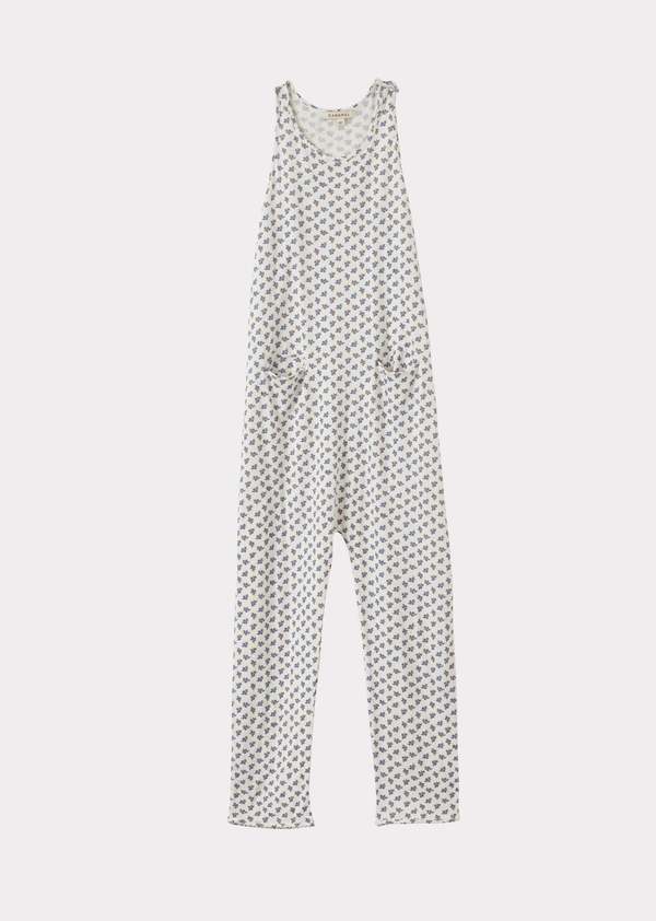 Kids Caramel SWORDFISH JUMPSUIT - ECRU DITSY PRINT