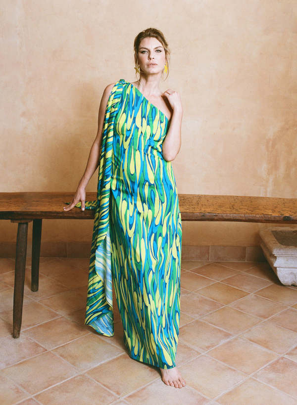 blue fashion dress Blue Flame