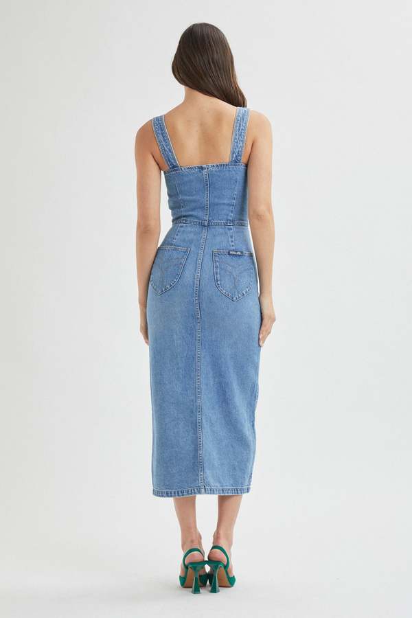 rollas denim dress Angelica Denim Dress, Black Sand