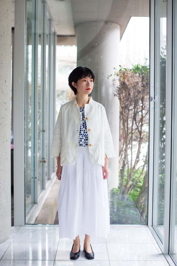 H+ Hannoh Wessel Silk Linen Vela Jacket - Natural | Garmentory