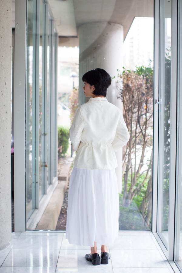 H+ Hannoh Wessel Silk Linen Vela Jacket - Natural | Garmentory