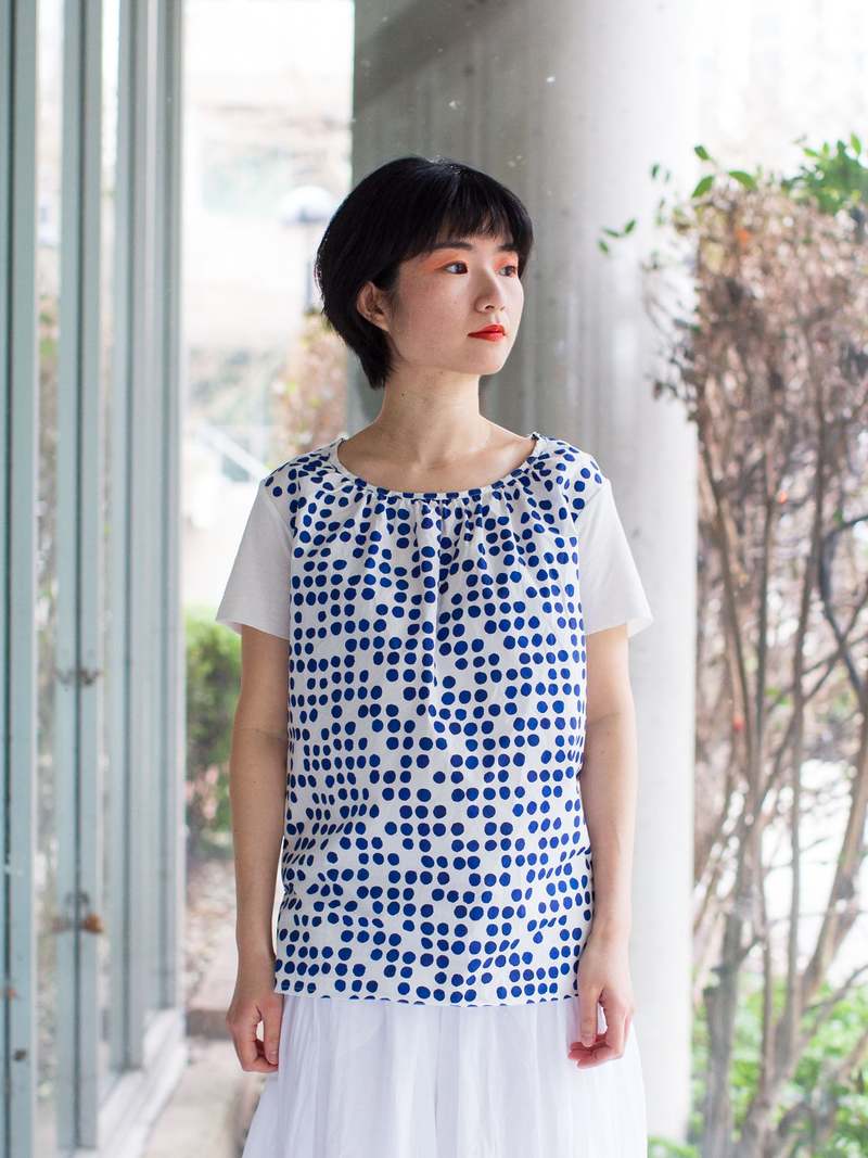 H+ Hannoh Wessel Clesia Print Shirt - Blue Dots