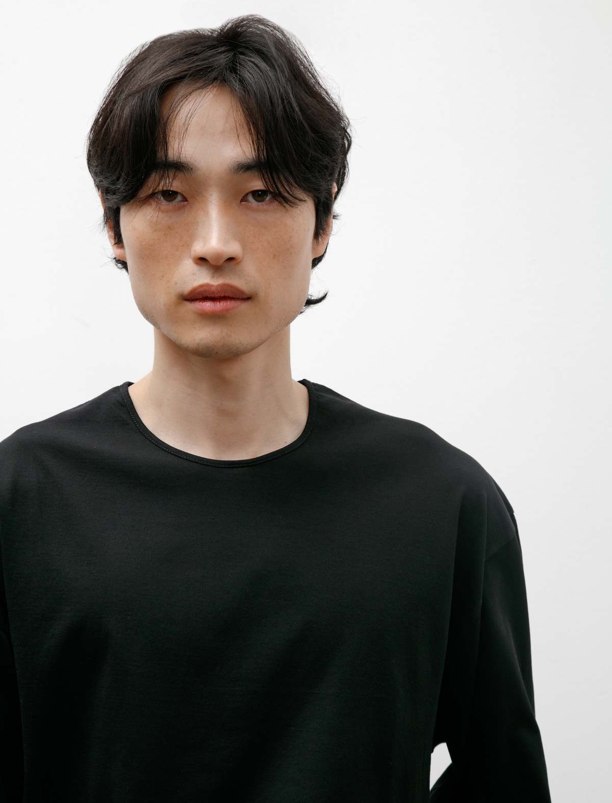 Lemaire LS Relaxed Tee - Black | Garmentory