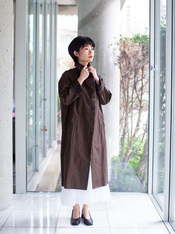 H+ HANNOH WESSEL ホワイト　ロングコート　36 H+ Hannoh Wessel Maya Coat - Natural | Garmentory