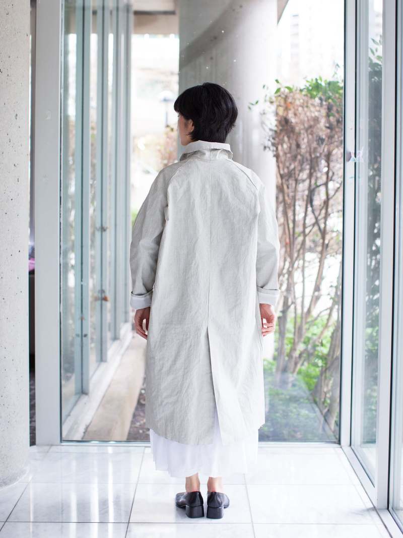 H+ HANNOH WESSEL ホワイト　ロングコート　36 H+ Hannoh Wessel Maya Coat - Natural | Garmentory