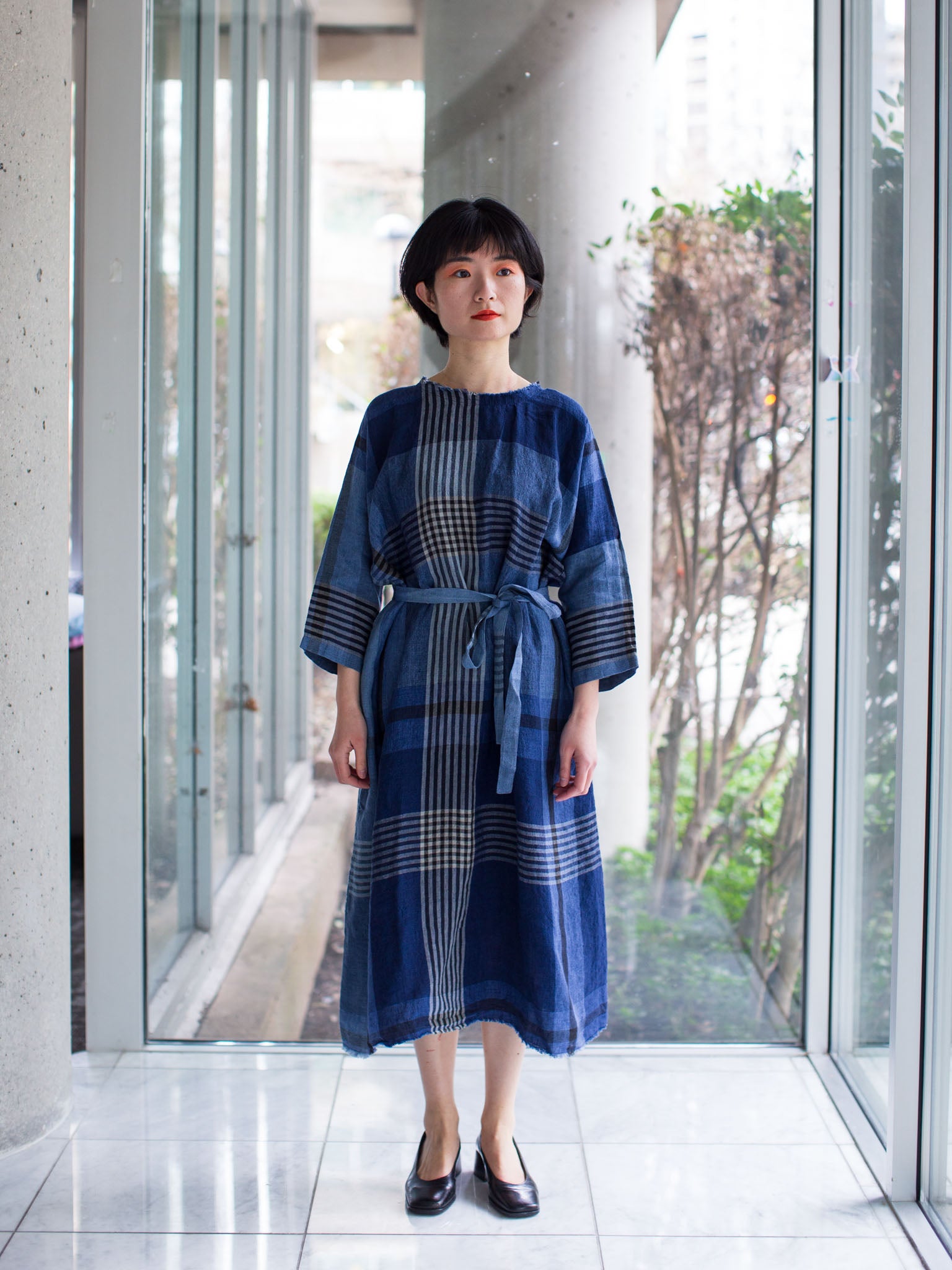 H+HANNOH WESSEL Dress ワンピース Hannoh-Wessel-Dress-Rika--Blue