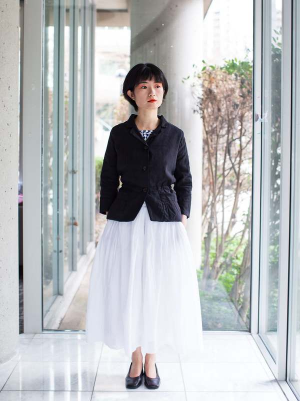 H+ Hannoh Wessel Silk Linen Jacket Vela - Black | Garmentory