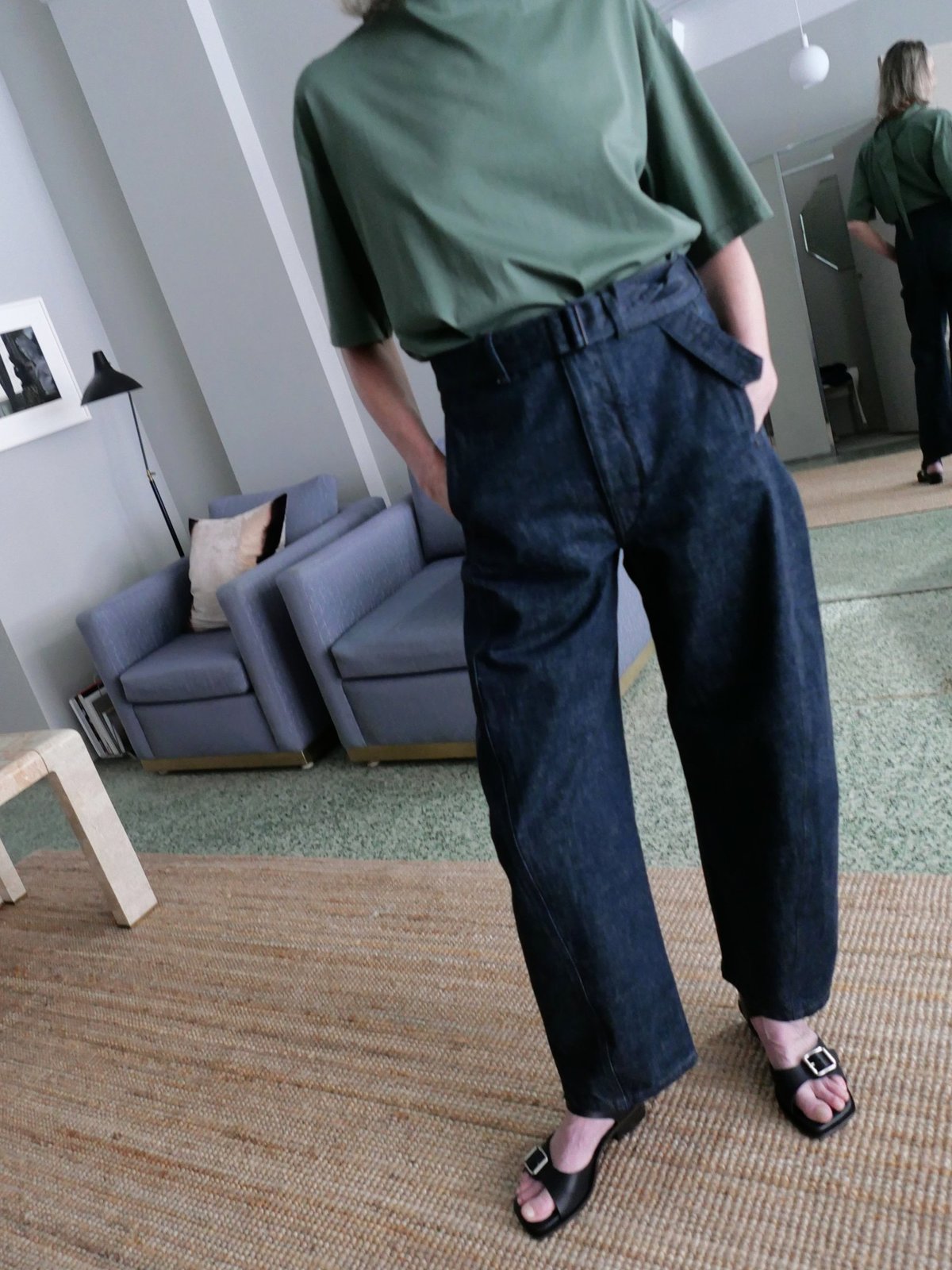 パンツ LEMAIRE IndigoDenim belted twisted pants Mohawk General Store | Lemaire | Twisted Belted Pant in