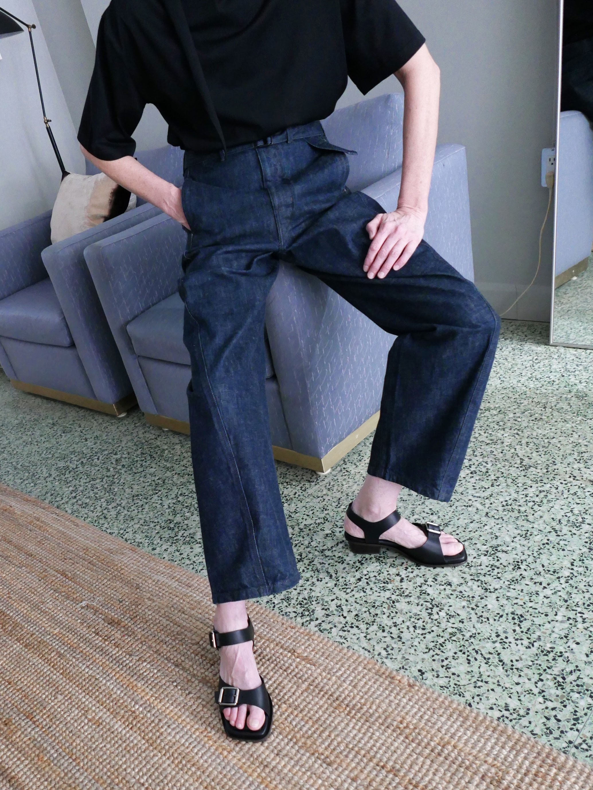 Twisted belted pants / 3 colors main image 1