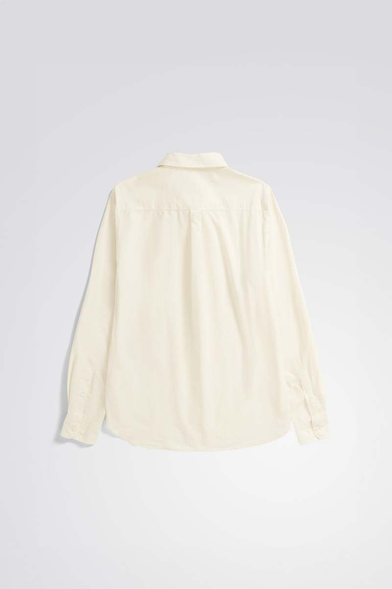 Norse Projects Osvald Cotton Tencel Shirt - Enamel White Norse Projects Osvald Cotton Tencel Shirt - Enamel White