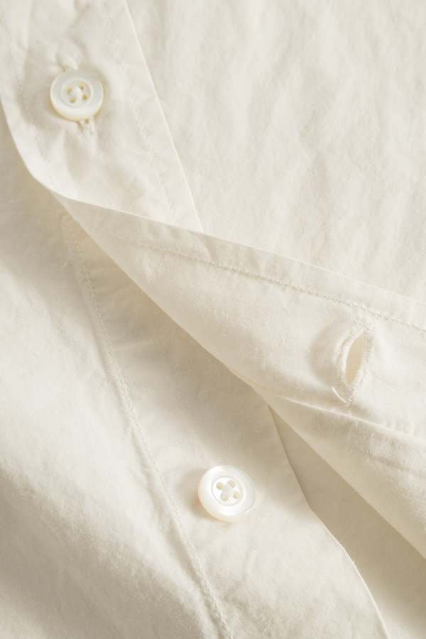Norse Projects Osvald Cotton Tencel Shirt - Enamel White Norse Projects Osvald Cotton Tencel Shirt - Enamel White
