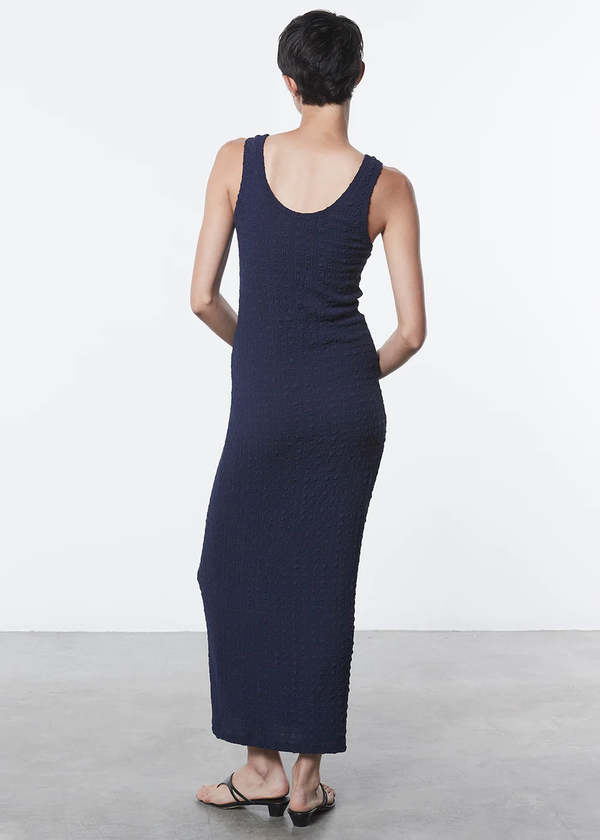 enza costa silk rib ankle length tank dress Silk Rib Midi Dress main image 0
