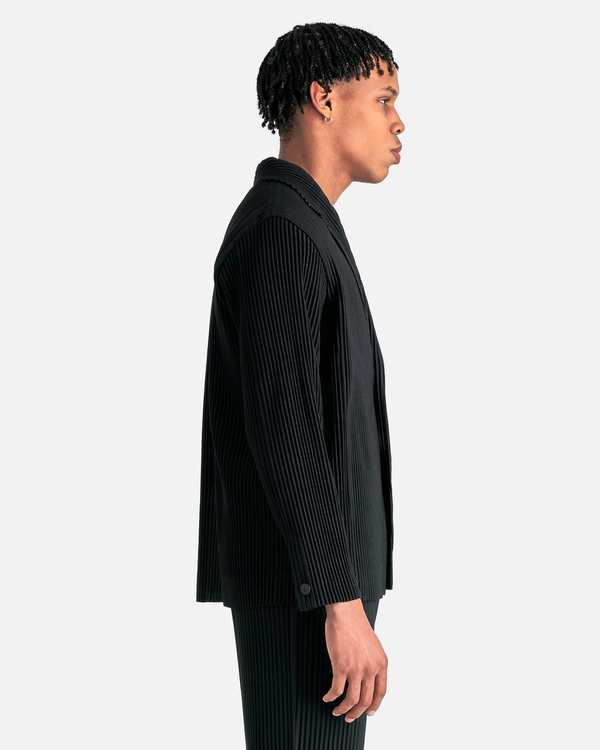 HOMME PLISSE ISSEY MIYAKE Basics Blazer - Black | Garmentory