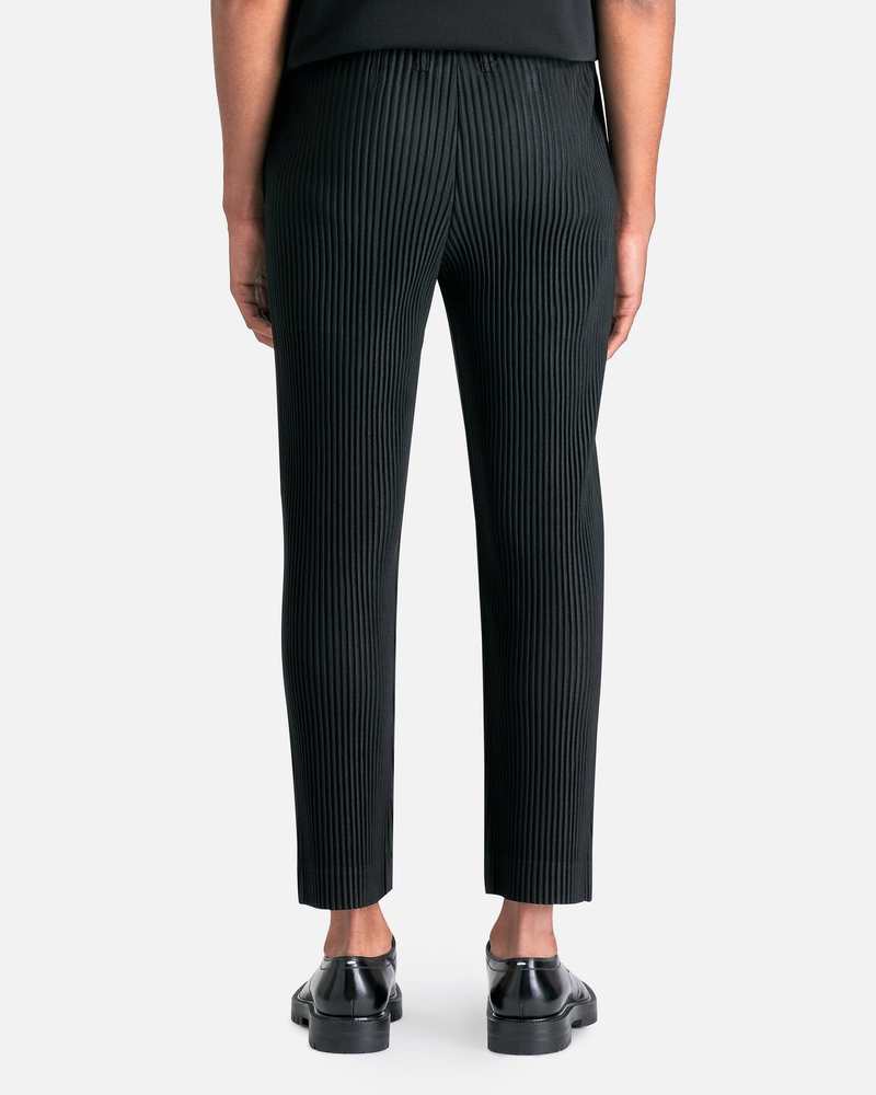 HOMME PLISSE ISSEY MIYAKE Basics Pleated Trousers - Black | Garmentory