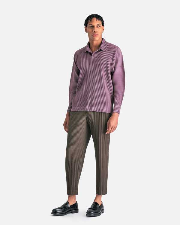 HOMME PLISSÉ ピンク ポロシャツ オムプリッセイ HOMME PLISSE ISSEY MIYAKE MC January Polo Shirt - Rose Brown