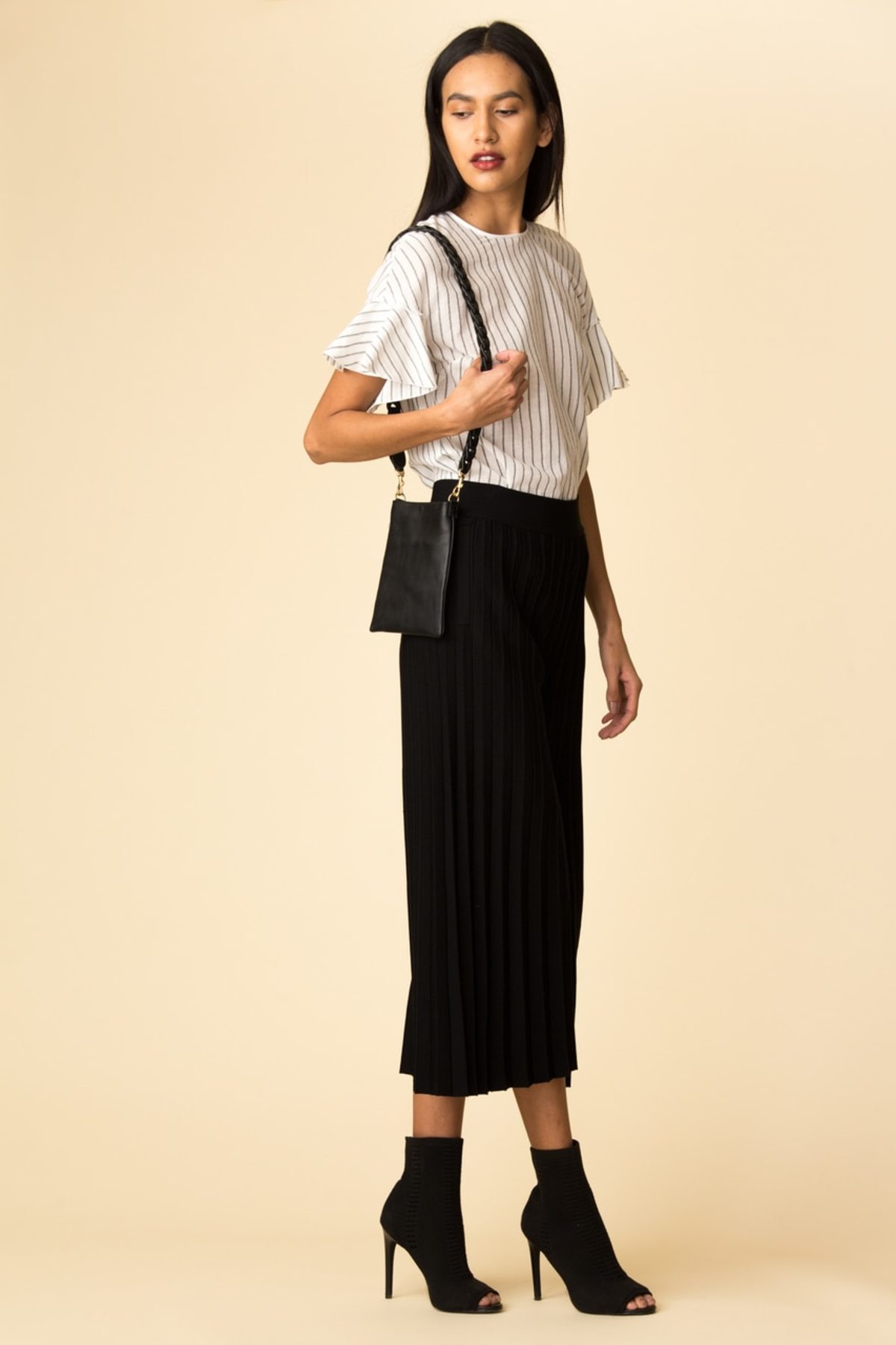 Derek Lam 10 Crosby Derek Lam Ruffle Sleeve Top - Image 2 of 4