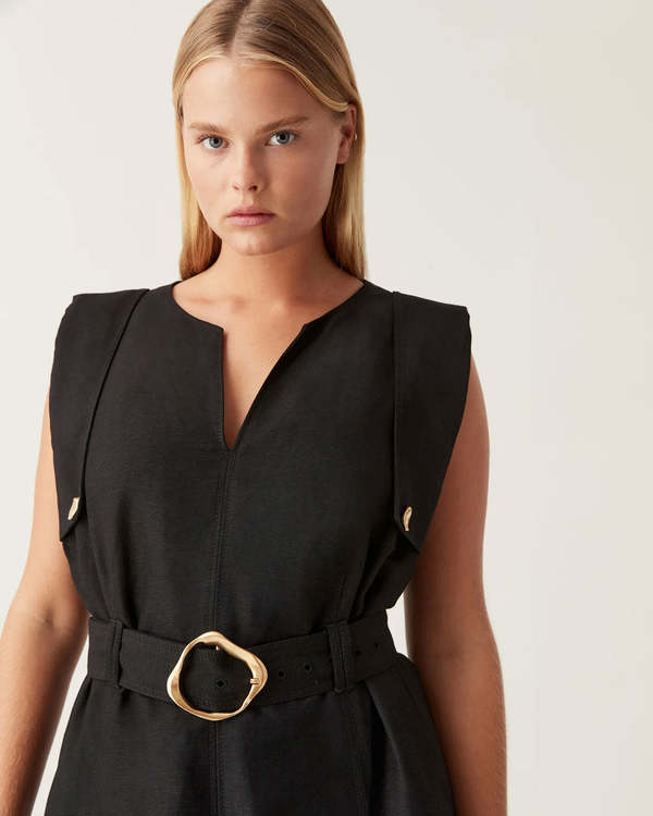 Aje Lyric Belted Midi Dress | Garmentory