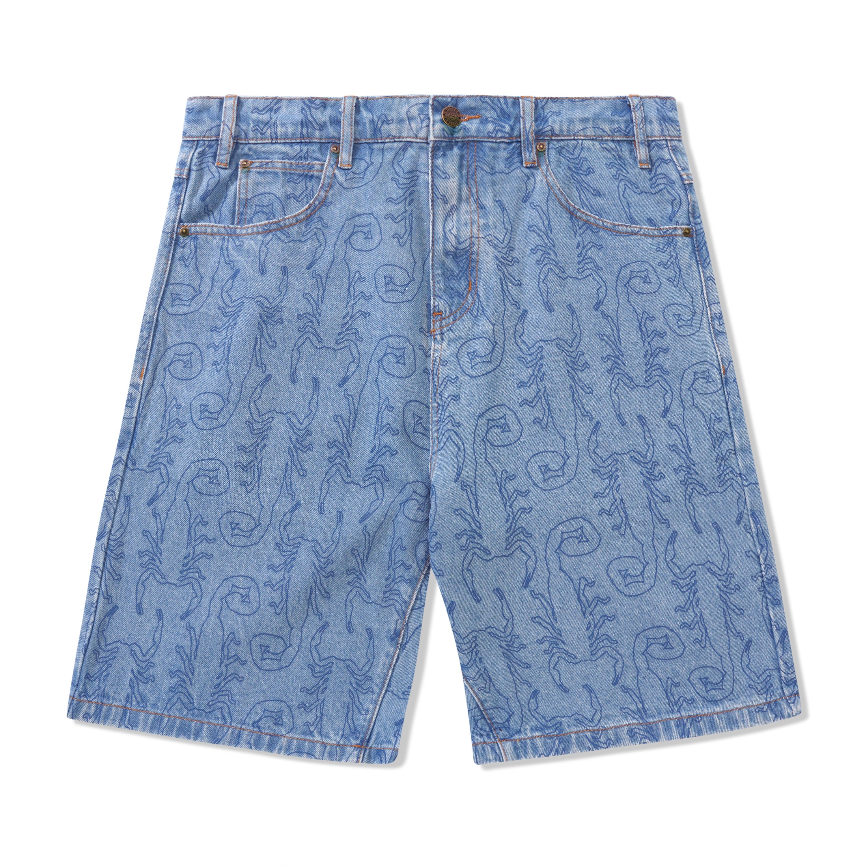 【BUTTER GOODS】 Scorpion Denim Shorts Washed Indigo Butter Goods Bass Denim Shorts - Washed Indigo | Garmentory