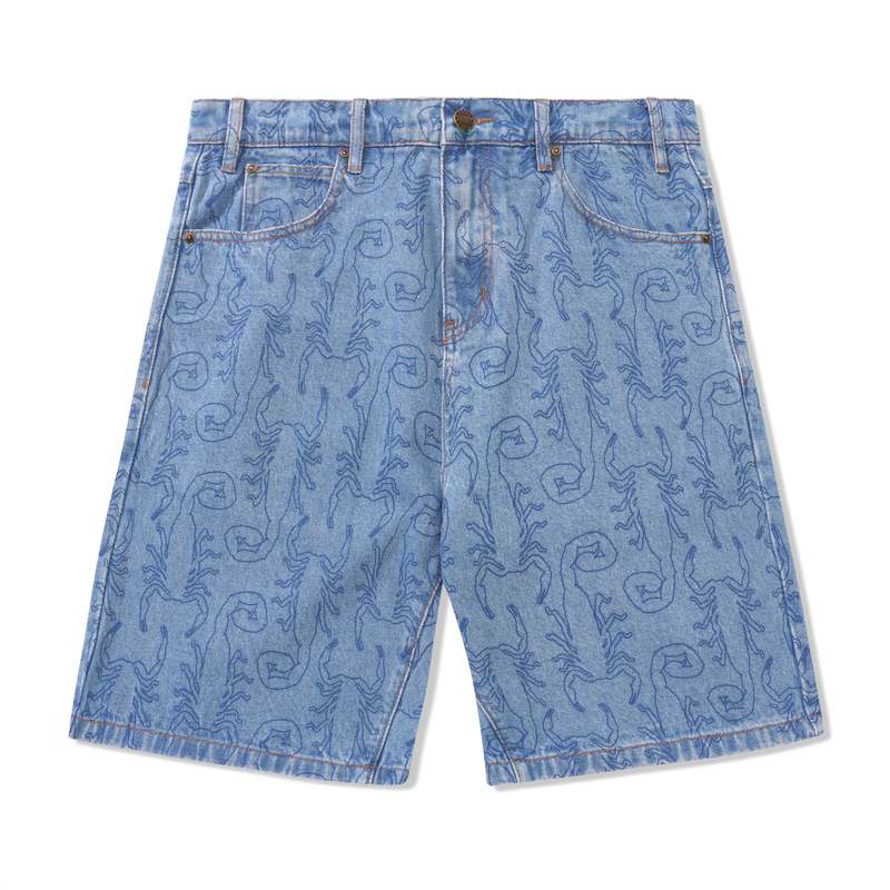 【BUTTER GOODS】 Scorpion Denim Shorts Washed Indigo Butter Goods Bass Denim Shorts - Washed Indigo | Garmentory
