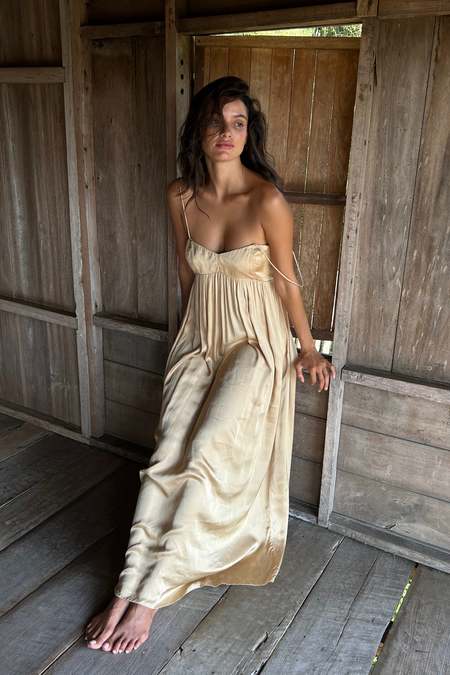 Bahhgoose Nuage Dress - Sage | Garmentory