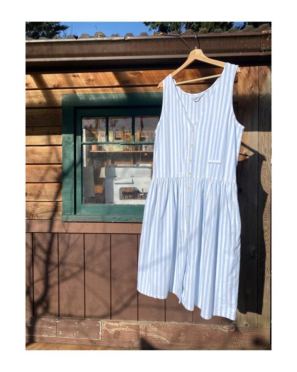 Seaside Stripe Midi Dress main image 1