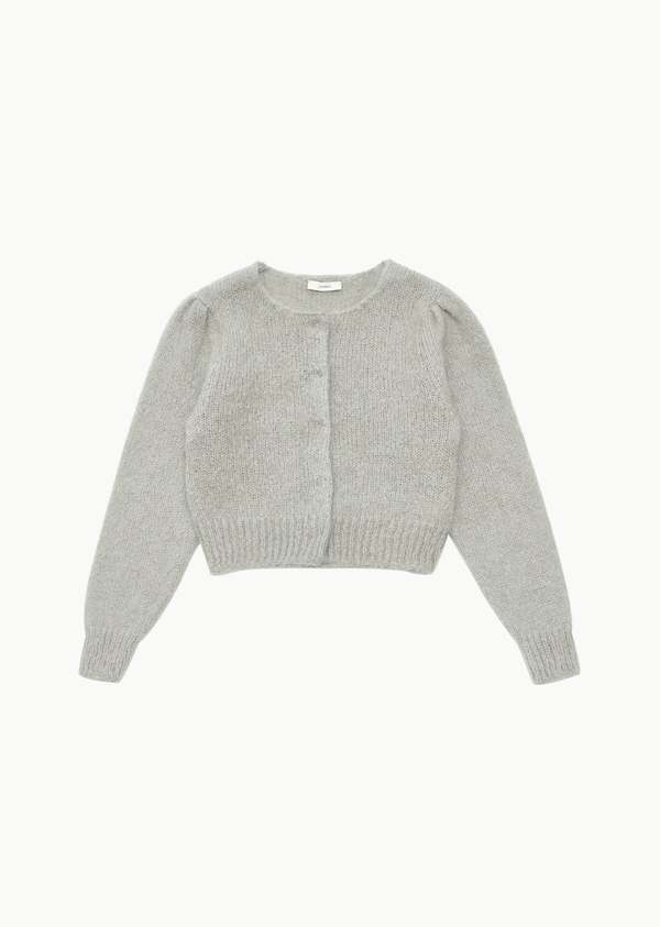 AMOMENTO Grandma Cardigan - Light Grey | Garmentory