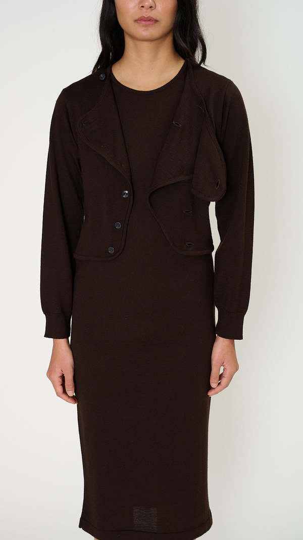 significant other brown dress Shop Elementary Cashmere Blend Cardi (Black Forest)