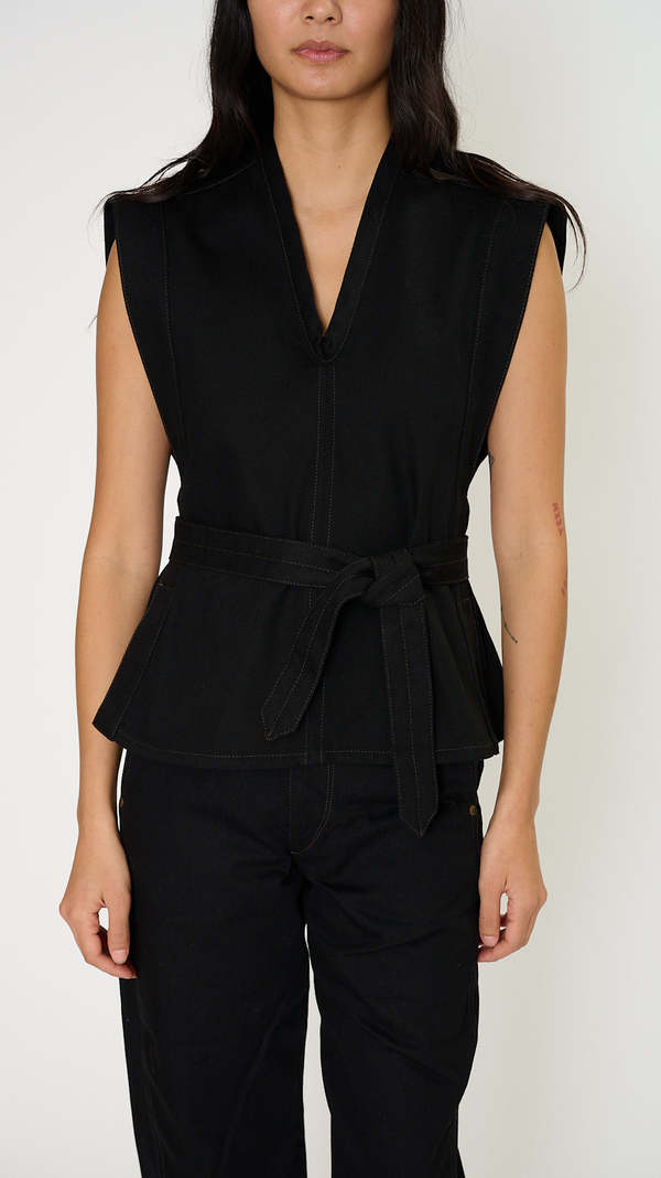 Lemaire Chasuble Top - Black | Garmentory