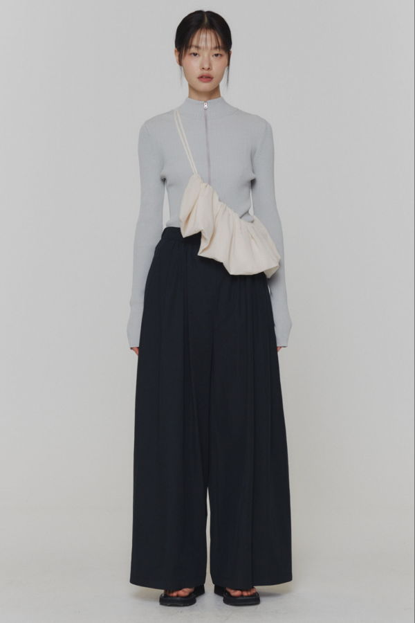 AMOMENTO Shirring Banding Pants