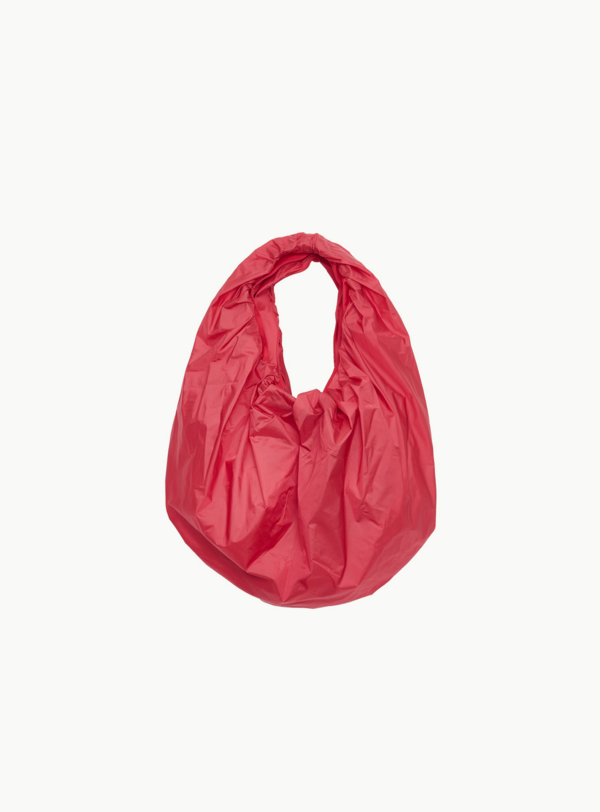 AMOMENTO Shirring Tote Bag - Red/Black | Garmentory