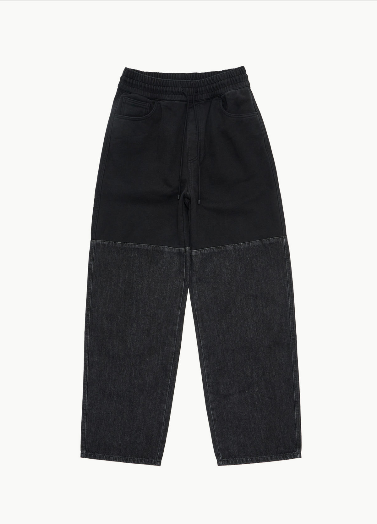 AMOMENTO Drawstring Denim Pants | Garmentory