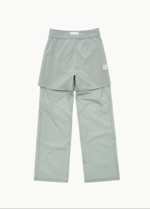 AMOMENTO Reversible Sheer Straight Pants | Garmentory