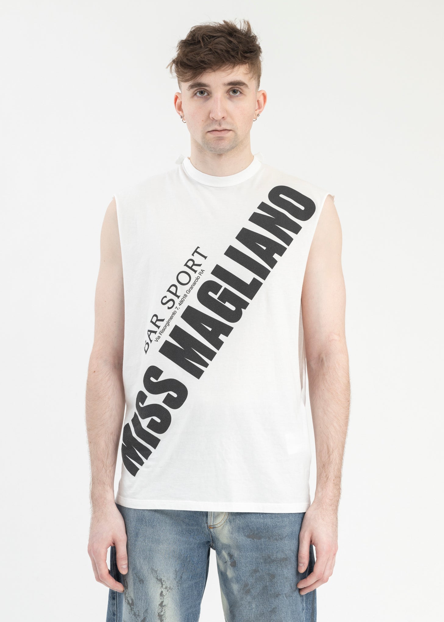 トップス magliano tanktop トップス magliano tanktop MAGLIANO LOGO TANKTOP DIRTY WHITE